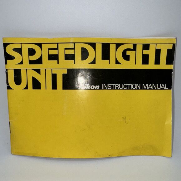 SPEEDLIGHT‎ UNIT for NIKON Cameras Instruction Manual - Picture 1 of 10